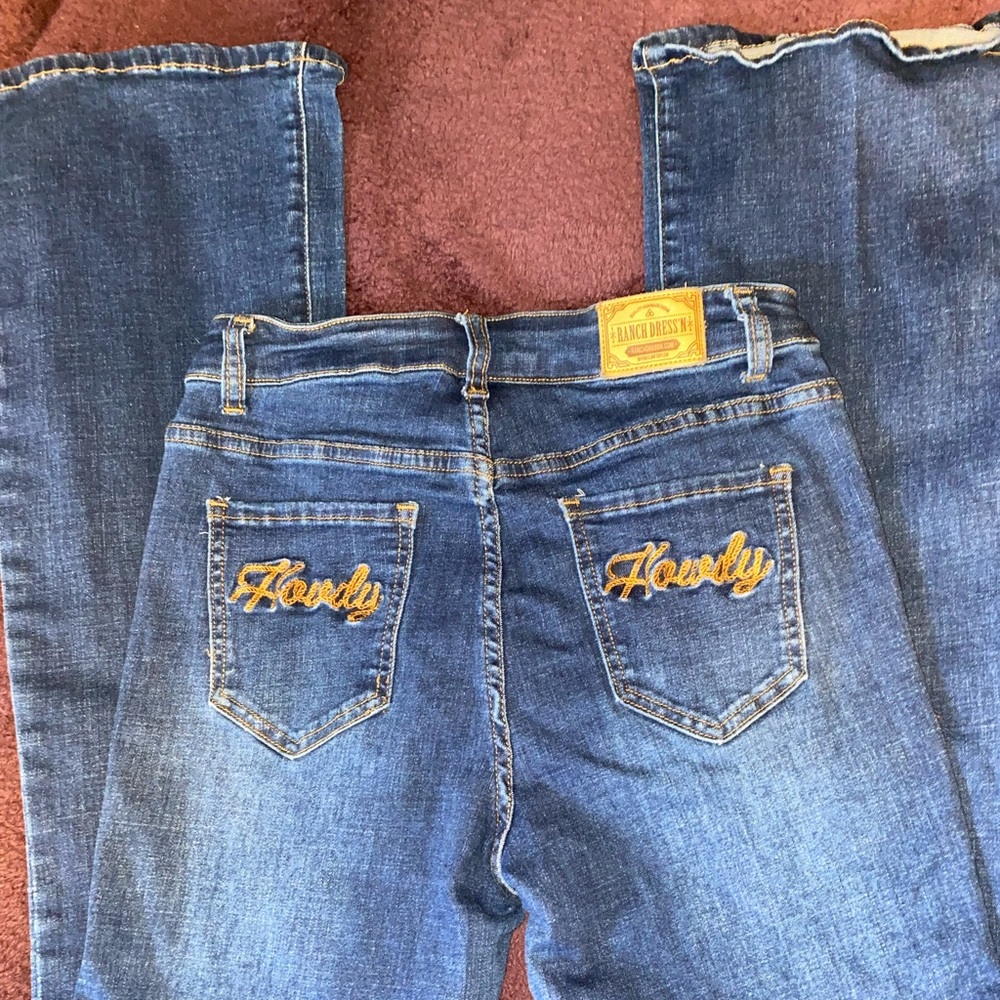 EUC Ranch Dressn Fallon Taylor Howdy Bootcut Jeans Size Small S